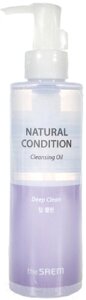 Гидрофильное масло The Saem Natural Condition Cleansing Oil Deep Clean