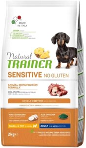 Сухой корм для собак Trainer Natural No Gluten для мелких пород с чувств. пищев. с уткой