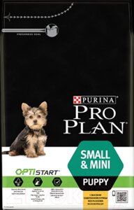 Сухой корм для собак Pro Plan Puppy Small & Mini с курицей и рисом