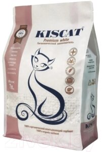 Наполнитель для туалета Kiscat Premium White