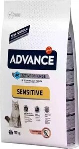 Сухой корм для кошек Advance Sensitive с лососем и рисом