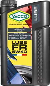 Моторное масло Yacco Lube FR 5W40