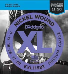 Струны для электрогитары D'Addario EXL-115BT