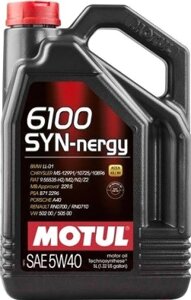 Моторное масло Motul 6100 Syn-nergy 5W40 / 107979