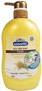 Гель для душа Lion Kodomo Rice Milk Bath Family