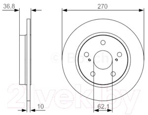 Тормозной диск Bosch 0986479S64