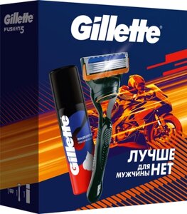 Набор для бритья Gillette Fusion Станок с 1 сменной кассетой+Пена д/бритья Классическая