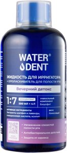 Жидкость для ирригатора Waterdent Вечерний детокс