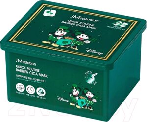 Набор масок для лица JMsolution Disney Quick Routine Barrier Cica Mask Успокаивающие