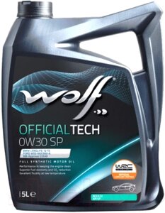 Моторное масло WOLF OfficialTech 0W30 SP / 65646/5