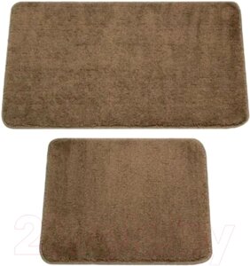 Набор ковриков для ванной и туалета Gokyildiz Maxiform 50x80+50x40 / DUZ-5013-BROWN