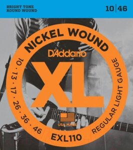 Струны для электрогитары D'Addario EXL110 Regular Light 10-46