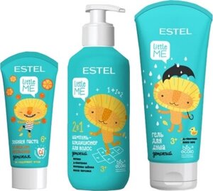 Набор косметики детской Estel Little Me Отличное настроение Шампунь+Гель для душа+Зубная паста