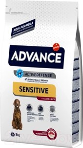 Сухой корм для собак Advance Adult Sensitive с ягненком и рисом