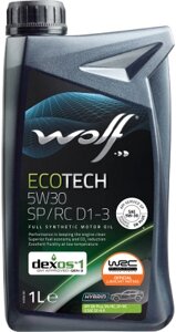 Моторное масло WOLF EcoTech 5W30 SP/RC D1-3 / 16175/1