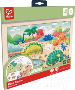 Развивающая игра Hape Динозавры 2 в 1 / E1641_HP