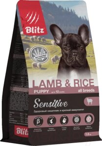 Сухой корм для собак Blitz Pets Puppy Lamb & Rice / 4215