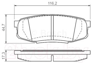 Тормозные колодки Bosch 0986494380