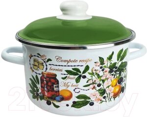 Кастрюля СтальЭмаль Вкусный компот / 6RD201M