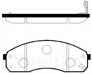 Тормозные колодки HSB HP1012