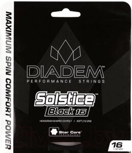 Струна для теннисной ракетки Diadem Solstice Black Set 16L / S-SET-SOLBLK-16L-BL