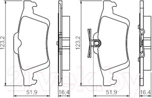 Тормозные колодки Bosch 0986494528