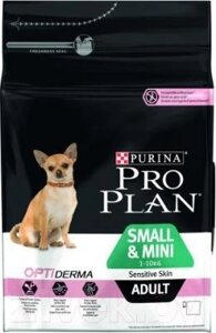 Корм для собак Pro Plan Adult OptiDerma Small & Mini с лососем и рисом (7кг)