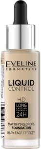 Тональный крем Eveline Cosmetics Liquid Control №015 Light Vanilla инновационный жидкий