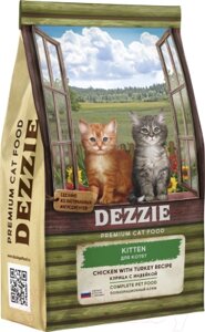 Сухой корм для кошек Dezzie Kitten курица с индейкой / 5659101