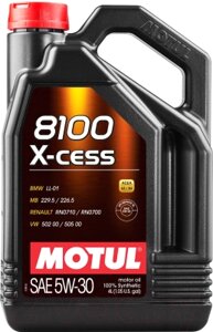 Моторное масло Motul 8100 X-cess 5W30 / 108945