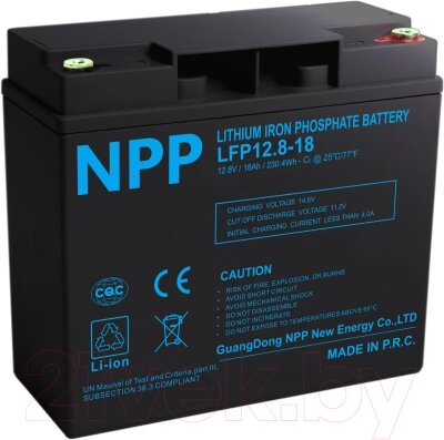 Батарея для ибп NPP lifepo4 12.8V 18ah / NSFD018Q10-lFP - сравнение