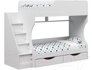 Двухъярусная кровать Можга Капризун 6 с ящиками / Р443