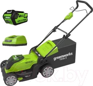 Газонокосилка электрическая Greenworks 40V G-MAX G40LM41