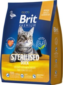 Сухой корм для кошек Brit Premium Cat Sterilized Duck & Chicken / 5049820