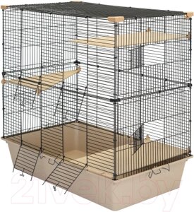 Клетка для грызунов Дарэленд Craft 80 Шиншилла-2 / 4381беж-черн
