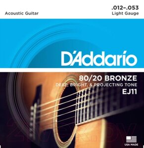 Струны для акустической гитары D'Addario EJ11