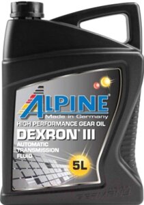 Трансмиссионное масло ALPINE ATF Dexron III / 0100662