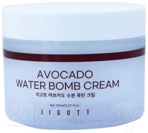 Крем для лица Jigott Avocado Water Bomb Cream Увлажняющий с экстрактом Авокадо