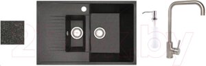 Мойка кухонная со смесителем БелЭворс Forma R + смеситель W4998-4 + дозатор L405-1