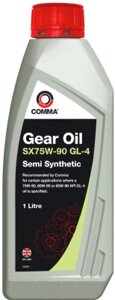 Трансмиссионное масло Comma Gear Oil GL4 SX 75W90 / SXGL41L