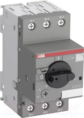 Выключатель автоматический ABB MS116-0.4 0.4А 0.09кВт 50кА / 1SAM250000R1003 - доставка