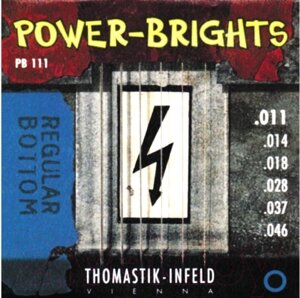 Струны для электрогитары Thomastik Power-brights PB111