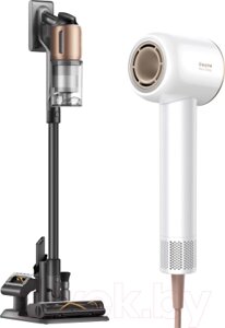 Вертикальный пылесос Cordless Vacuum Cleaner Z20 + Фен Dreame hairdryer Glory White