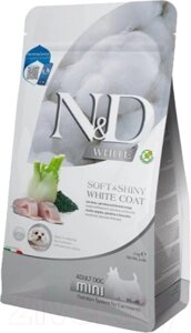Сухой корм для собак Farmina N&D White Dog Sea Bass Spirulina & Fennel Adult Mini