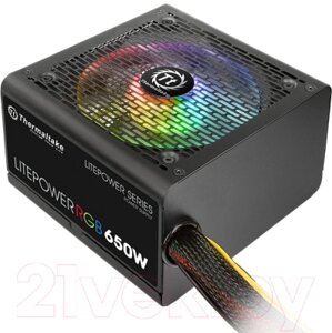 Блок питания для компьютера Thermaltake Litepower RGB 650W / PS-LTP-0650NHSANE-1