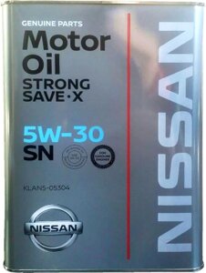 Моторное масло Nissan Strong Save X 5W30 / KLAN505304