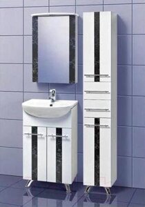 Шкаф с зеркалом для ванной Акваль Токио 50 / ТОКИО. 04.50.02. L