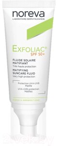 Эмульсия солнцезащитная Noreva Эксфолиак Матирующая SPF 50+