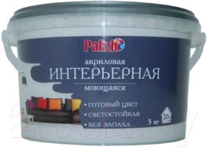 Краска Palizh Акриловая интерьерная моющаяся