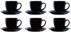 Набор для чая/кофе Luminarc Carine Black P4672